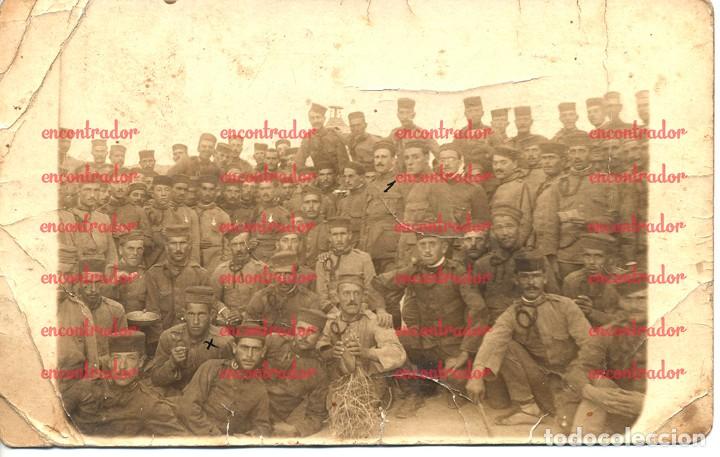 Militaria: Guerra de &Aacute;frica, foto de un grupo de soldados guerra de Marruecos 1915 &iquest;Kard&uacute;n?
