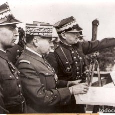 Militaria: PIKIEL WITOLD(1895-1943).*TADEUSZ KASPRZYCKI Y EL GENERAL GAMELIN DURANTE UNAS MANIOBRAS*.16/08/1936