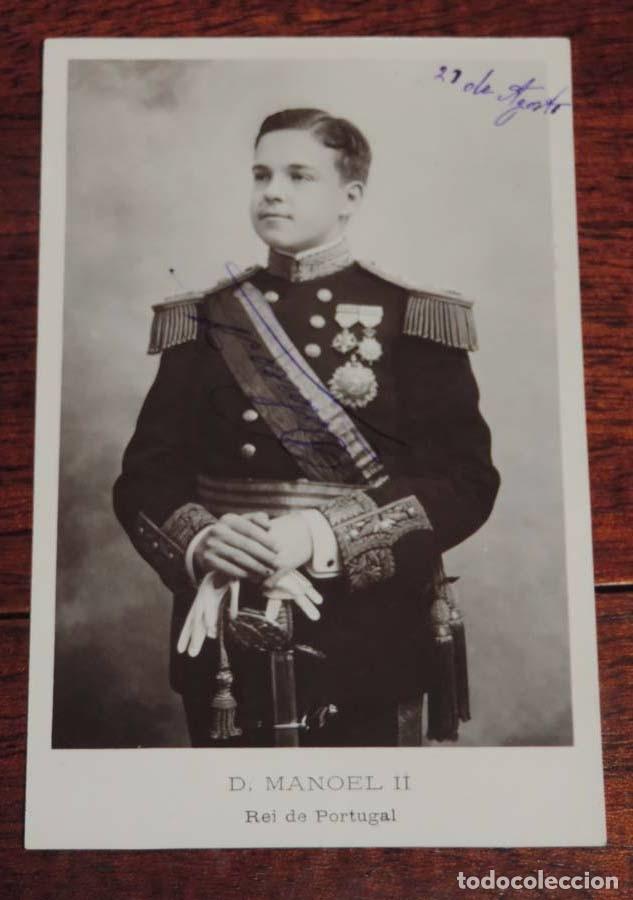 Militaria: FOTO POSTAL DE EL REY D. MANOEL II, PORTUGAL, MUY CONDECORADO, NO CIRCULADA, ESCRITA.