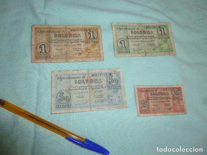 Militaria: guerra civil..billetes republicanos locales..solsona..