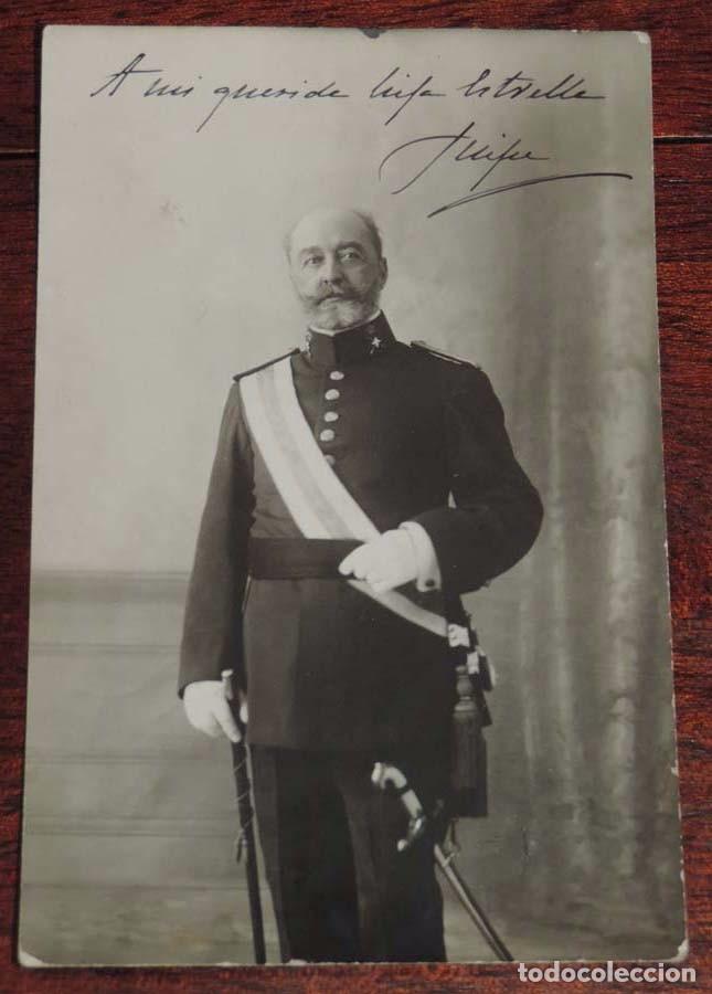 Militaria: FOTO POSTAL DE GENERAL , CON FIRMA Y DEDICATORIA