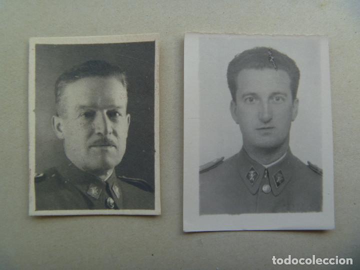 Militaria: LOTE DE 2 FOTOS DE CARNET DE MILITAR DE ARMAMENTO Y CONSTRUCCION , A&Ntilde;OS 50