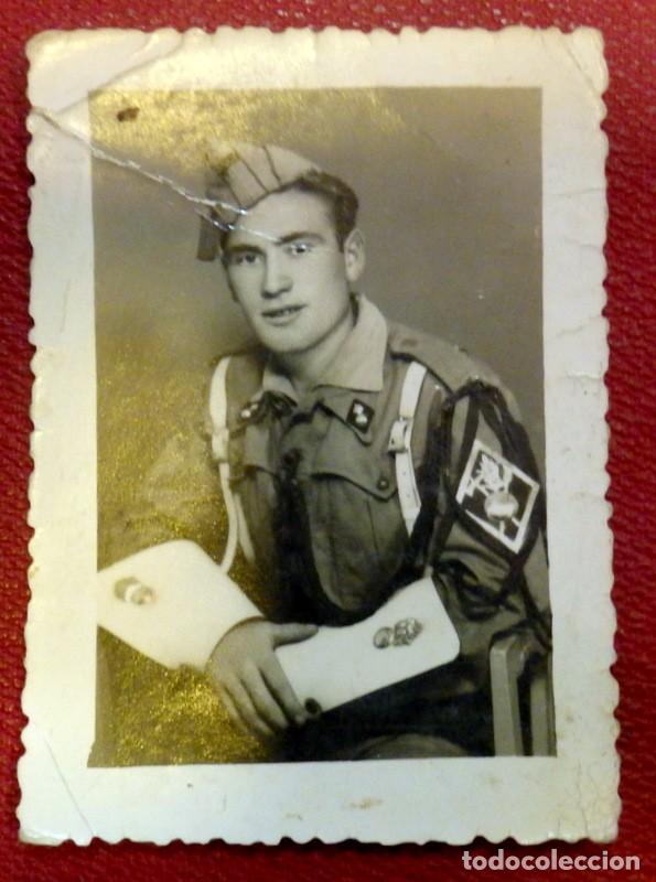 Militaria: ANTIGUA FOTOGRAFIA DE UN SOLDADO, GASTADOR DE ARTILLERIA, 64X88MM