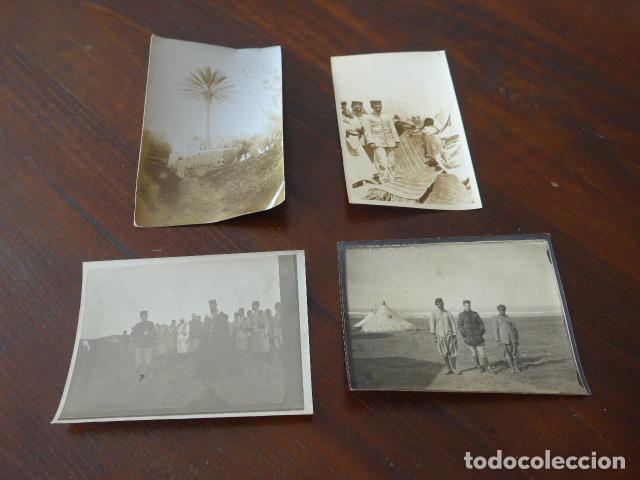 Militaria: Lote 4 fotografia originales de regulares indigenas de larache. Guerra de africa. Fotografias. - Foto 1 - 87073692