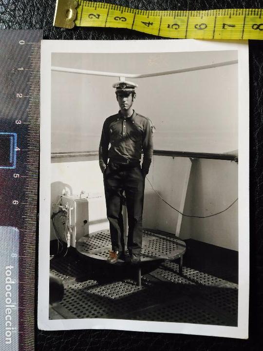 Militaria: Antigua fotograf&iacute;a militar soldado Marina
