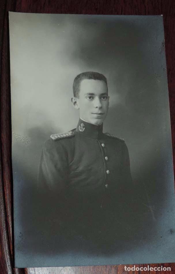 Militaria: FOTO POSTAL DE CADETE DE INFANTERIA, EPOCA DE ALFONSO XII O XIII, TAMA&Ntilde;O POSTAL, SIN ESCRIBIR