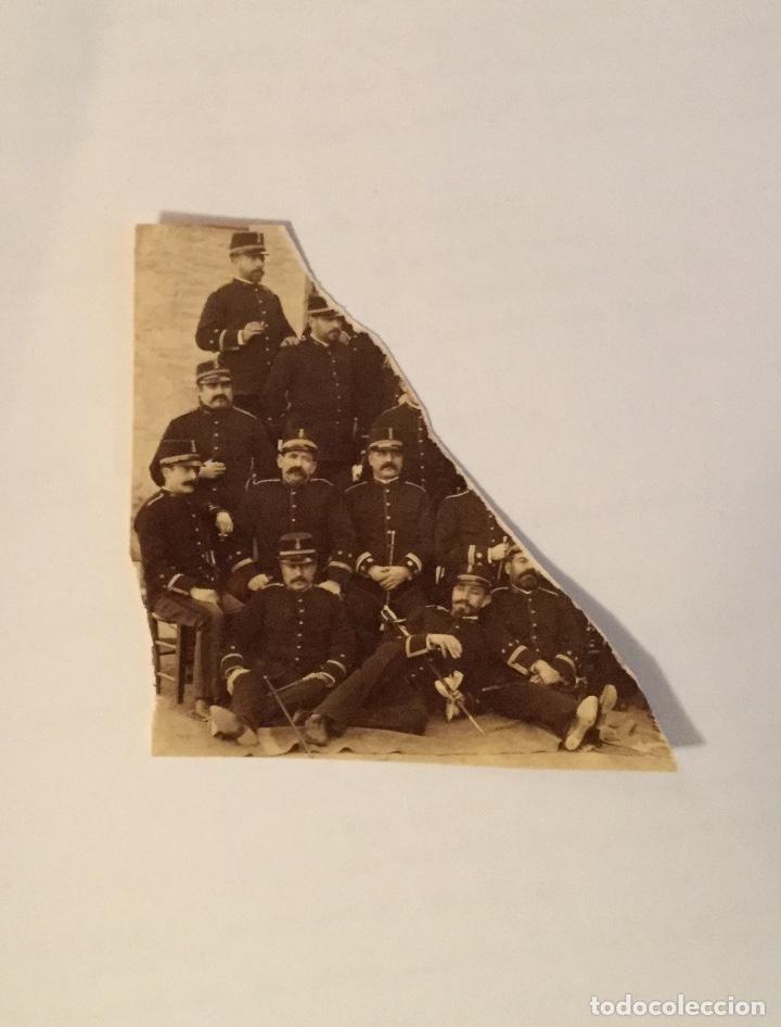 Militaria: Fotograf&iacute;a Original Regimiento de Artiller&iacute;a. Siglo XIX, 1880 aprox