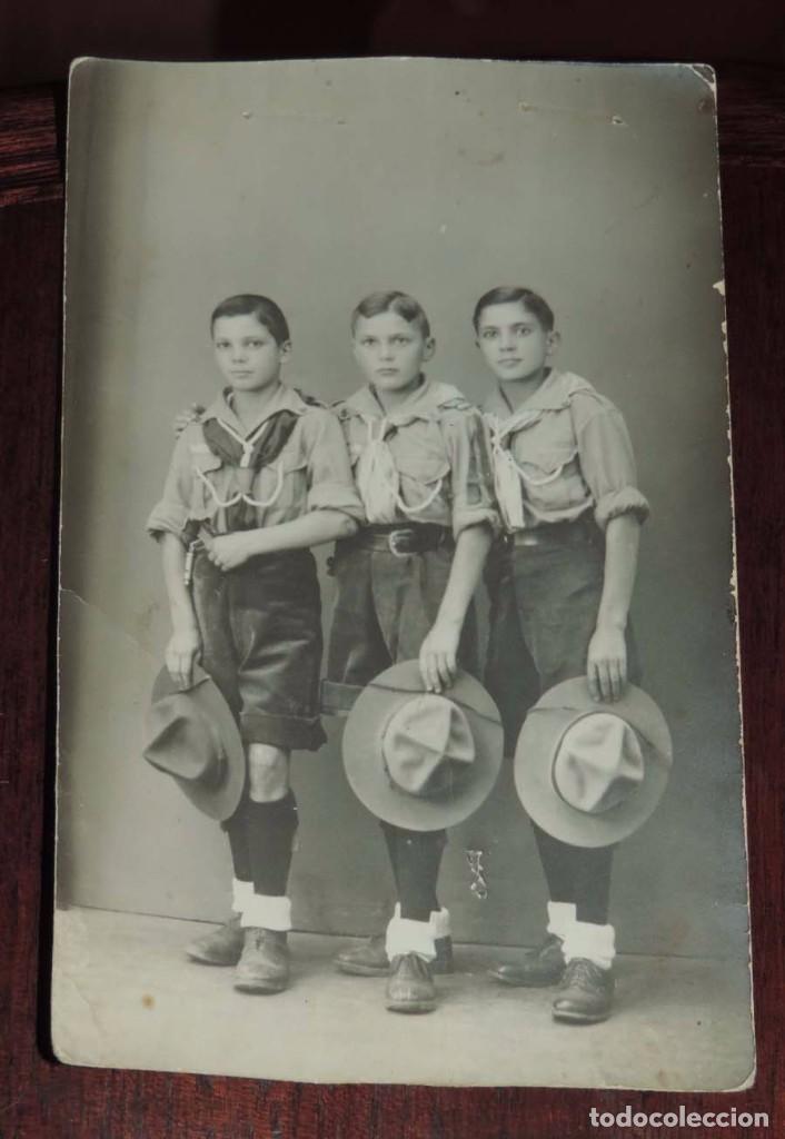 Militaria: FOTOGRAFIA DE JOVENES BOYS SCOUTS, BOY SCOUT, ESCULTISMO, NO CIRCULADA-