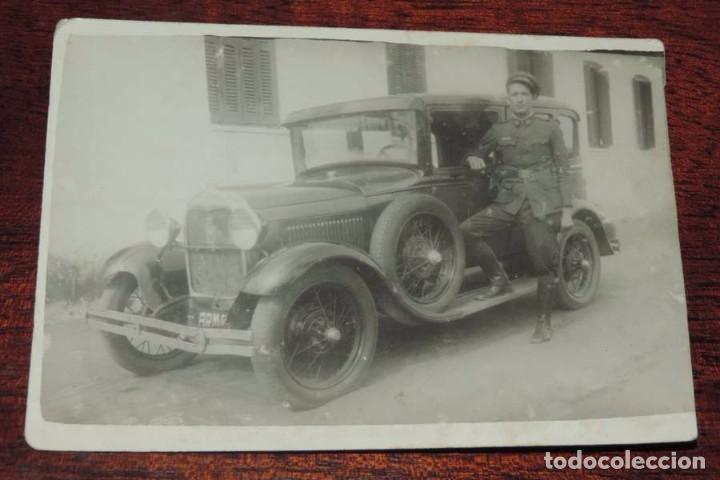 Militaria: FOTOGRAFIA DE SOLDADO DE INFANTERIA, ESPECIALIDAD AUTOMOVILISMO, EPOCA DE LA REPUBLICA, TAMA&Ntilde;O POSTA