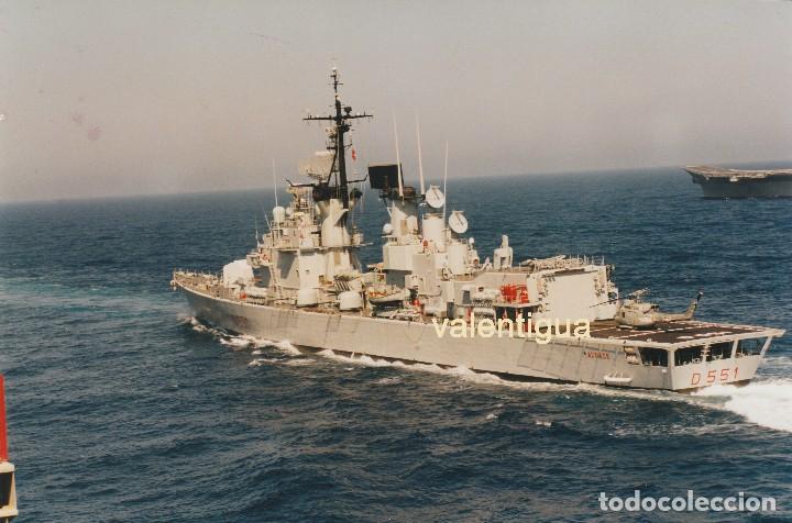 Militaria: Fant&aacute;stica fotograf&iacute;a. Destructor de la Marina Militar Italiana Audace D 551.