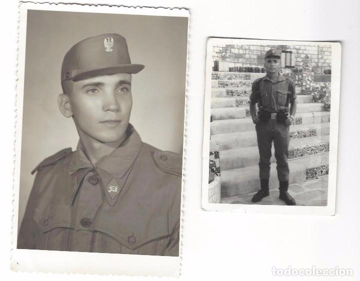 Militaria: SOLDADO ESPA&Ntilde;OL EN EL A&Ntilde;O 1964 CON DEDICATORIA EN LA PARTE POSTERIOR DE UNA DE LAS FOTOS