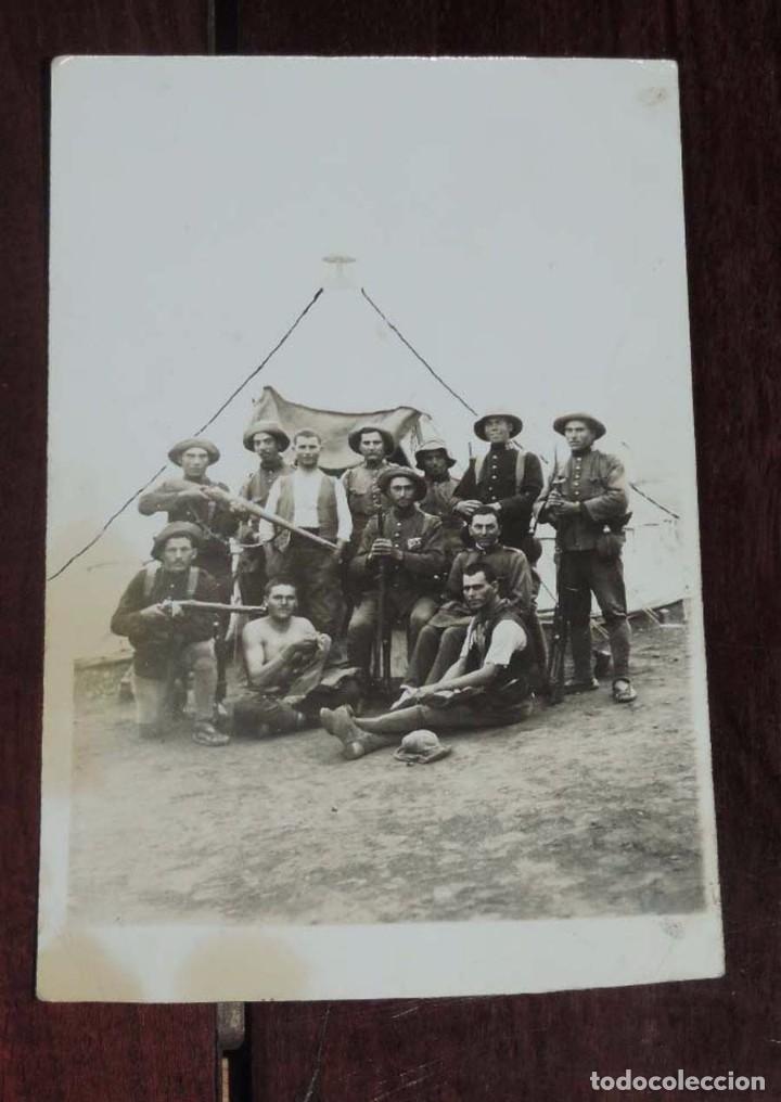 Military Antiques: FOTOGRAFIA DE MILITARES DURANTE LA GUERRA DE MARRUECOS, RIF, TAMA&Ntilde;O POSTAL