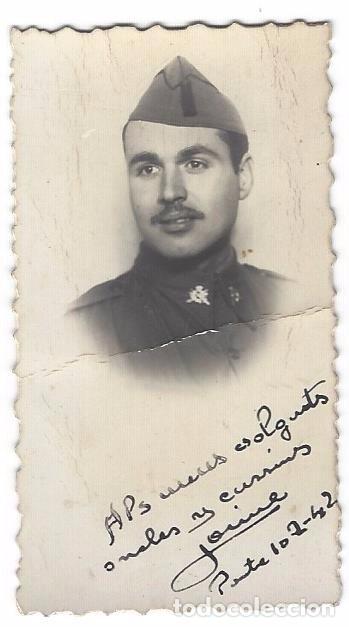 Militaria: SOLDADO ESPA&Ntilde;OL DE INFANTER&Iacute;A EN FECHA 10 DE JULIO DE 1942