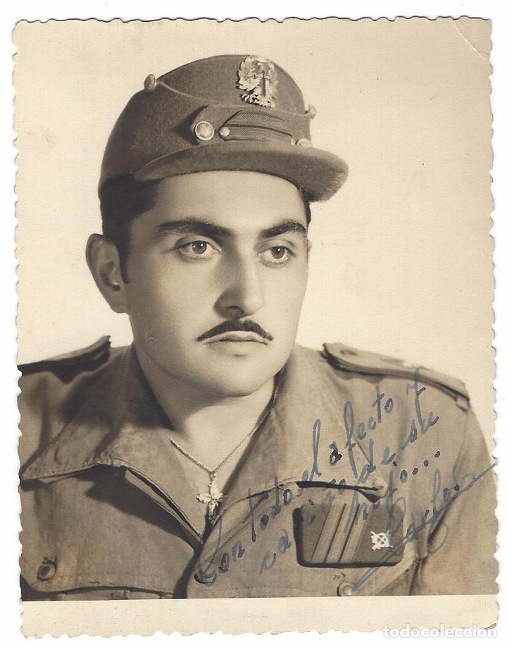 Military Antiques: SOLDADO ESPA&Ntilde;OL EN LOS A&Ntilde;OS 50 CON DEDICATORIA