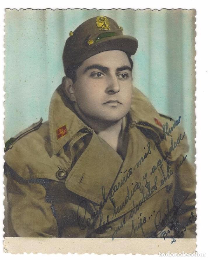 Militaria: SOLDADO ESPA&Ntilde;OL EN LOS A&Ntilde;OS 50 CON DEDICATORIA