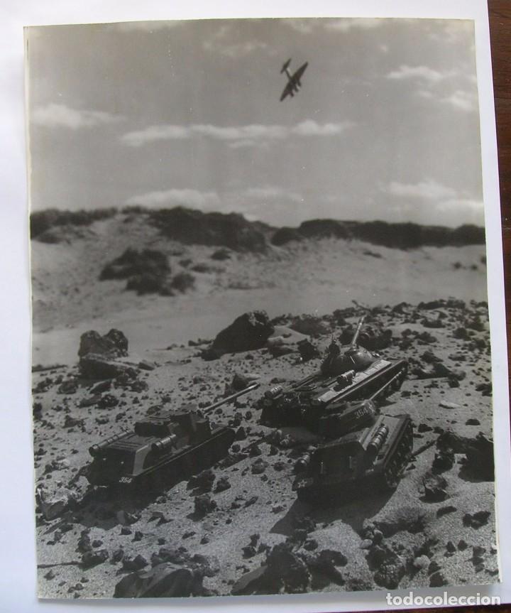 Militaria: FOTOGRAFIA ESCENIFICACION COMBATE TANQUES ALEMANES II GUERRA MUNDIAL