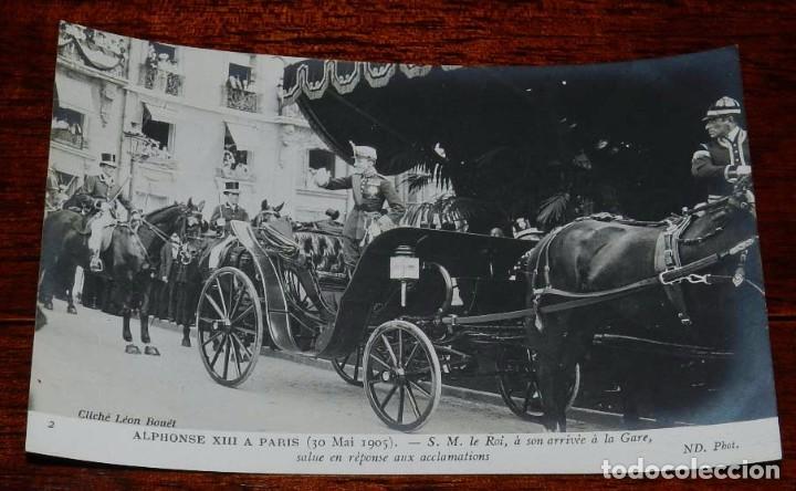 Military Antiques: FOTO POSTAL DE LA VISTIA DEL REY ALFONSO XIII A PARIS, A&Ntilde;O 1905, N. 2, FOTO ND. NO CIRCULADA.