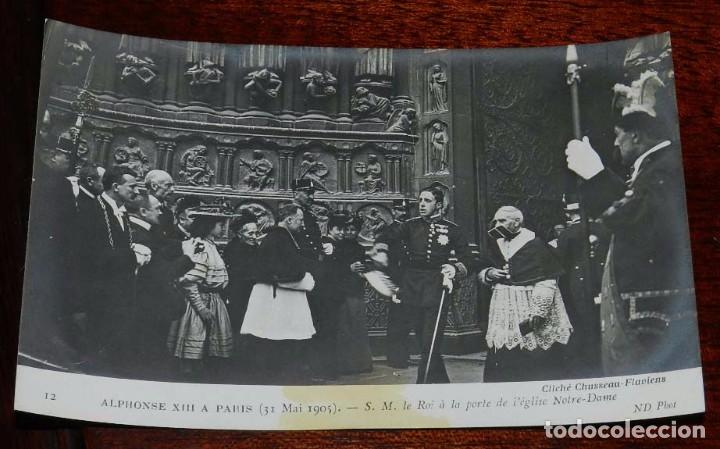 Military Antiques: FOTO POSTAL DE LA VISTIA DEL REY ALFONSO XIII A PARIS, A&Ntilde;O 1905, N. 12, FOTO ND. NO CIRCULADA.