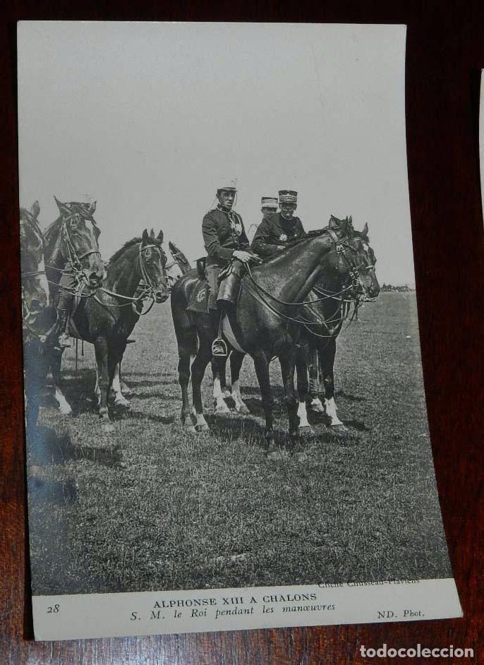 Military Antiques: FOTO POSTAL DEL REY ALFONSO XIII EN CHALONS (FRANCIA), A&Ntilde;O 1905, N. 21, FOTO ND. NO CIRCULADA.