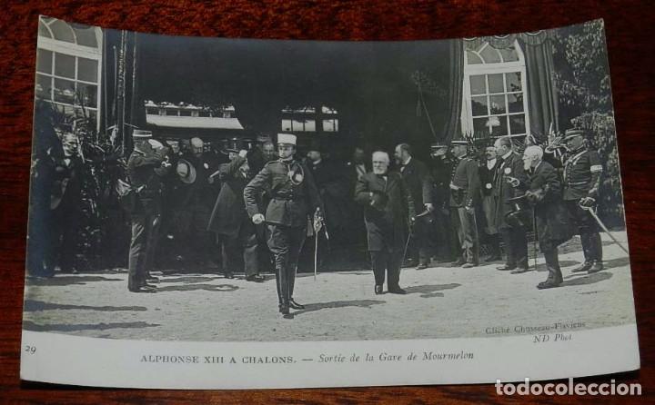 Military Antiques: FOTO POSTAL DEL REY ALFONSO XIII EN CHALONS (FRANCIA), A&Ntilde;O 1905, N. 29, FOTO ND. NO CIRCULADA.