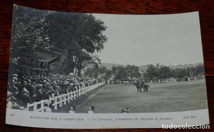 Military Antiques: FOTO POSTAL DEL REY ALFONSO XIII EN SAINT-CYR (FRANCIA), A&Ntilde;O 1905, N. 40, FOTO ND. NO CIRCULADA.