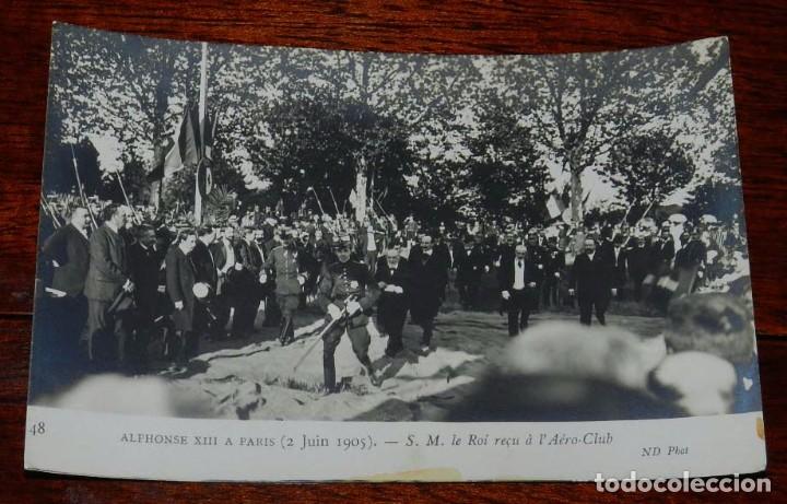 Military Antiques: FOTO POSTAL DEL REY ALFONSO XIII EN PARIS (FRANCIA), A&Ntilde;O 1905, N. 48, FOTO ND. NO CIRCULADA.