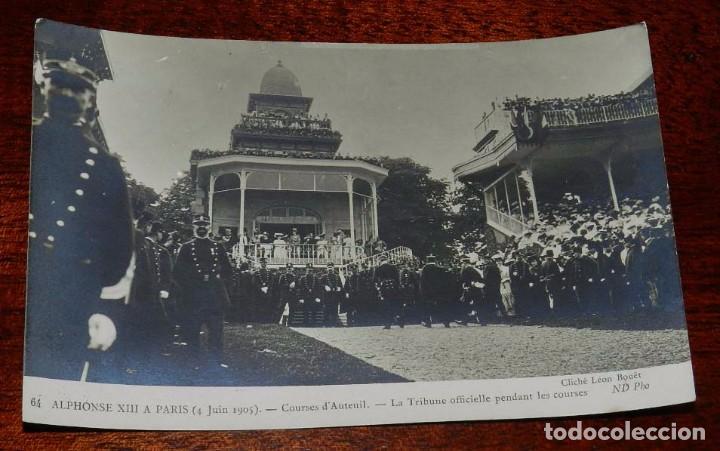 Military Antiques: FOTO POSTAL DEL REY ALFONSO XIII EN PARIS (FRANCIA), A&Ntilde;O 1905, N. 64, FOTO ND. NO CIRCULADA.