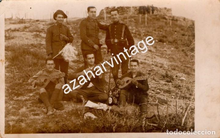 Militaria: GUERRA DE AFRICA, MILITARES DE PARRANDA, 14X9 CMS