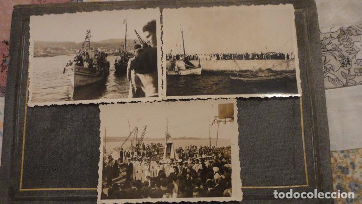Militaria: ANTIGUO CONJUNTO DE 3 FOTOGRAFIAS.MARINEROS EN PROCESION DE VIRGEN SIN IDENTIFICAR.A&Ntilde;OS 40,50