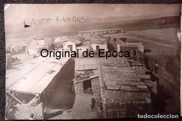 Militaria: (JX-171153)Tarjeta postal , Campamento de Kandusi , Campa&ntilde;a del Rif .