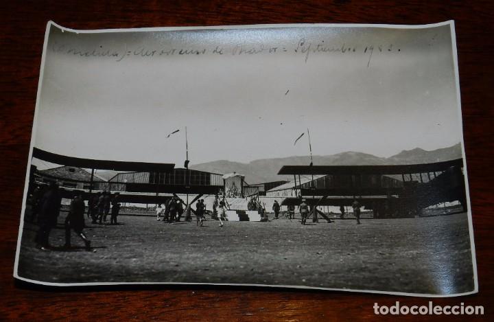 Militaria: FOTOGRAFIA DEL AERODROMO DE NADOR (MELILLA), SEPTIEMBRE DE 1923, PLENA GUERRA DEL RIF, GUERRA DE AFR