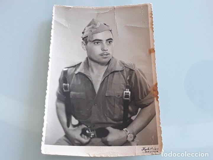 Militaria: ANTIGUA FOTOGRAFIA SOLDADO LEGION ESPA&Ntilde;OLA - SIDI IFNI - BATALLON ZAPADORES N&ordm; 2 A&Ntilde;O 1958 SAHARA