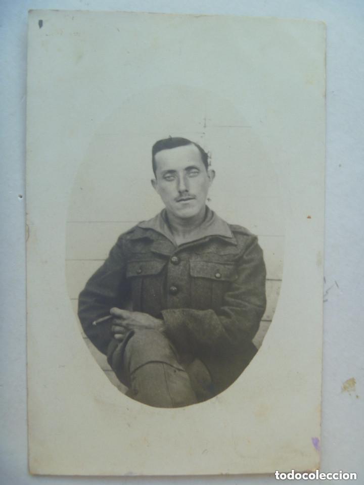 Militaria: GUERRA DE AFRICA : FOTO SOLDADO DE LA LEGION DEDICADA A MADRINA DE GUERRA. 1925.