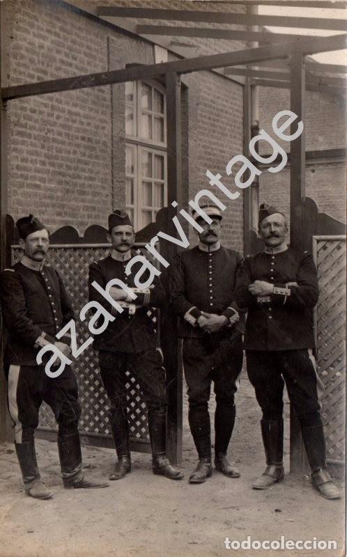 Militaria: ESPECTACULAR POSTAL FOTOGRAFICA, OFICIALES RUSOS, PROBABLE WWI