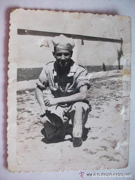 Militaria: PROTECTORADO :  MILITAR CON MONO Y TURBANTE . ALCAZARQUIVIR , 1955