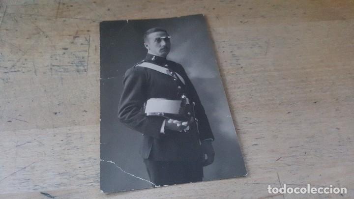 Militaria: Fotografia de cadete?..de artilleria, 14 x 9 cm.