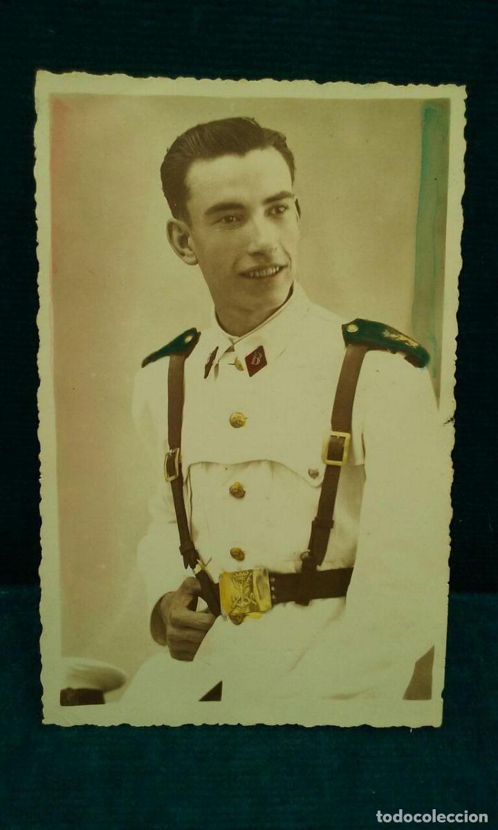 Militaria: Fotograf&iacute;a de Marinero Infanteria de Marina 18 Julio de 1943.