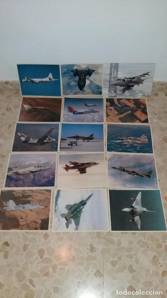Militaria: LOTE FICHAS FOTOGRAFICAS DE AVIONES