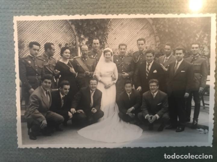 Militaria: ANTIGUA FOTOGRAF&Iacute;A MILITAR BODA MILITAR SEU A&Ntilde;OS 50 SELLO HENRY PRAVIA ASTURIAS