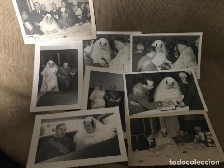Militaria: LOTE FOTOGRAF&Iacute;AS BODA MILITAR OFICIAL COMANDANTE A&Ntilde;OS 50-60