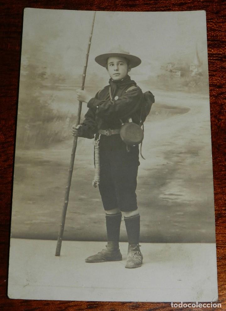 Militaria: ANTIGUA FOTO POSTAL DE BOY SCOUTS EN ESPA&Ntilde;A, EXPLORADORES, ESCULTISMO, VER LAS