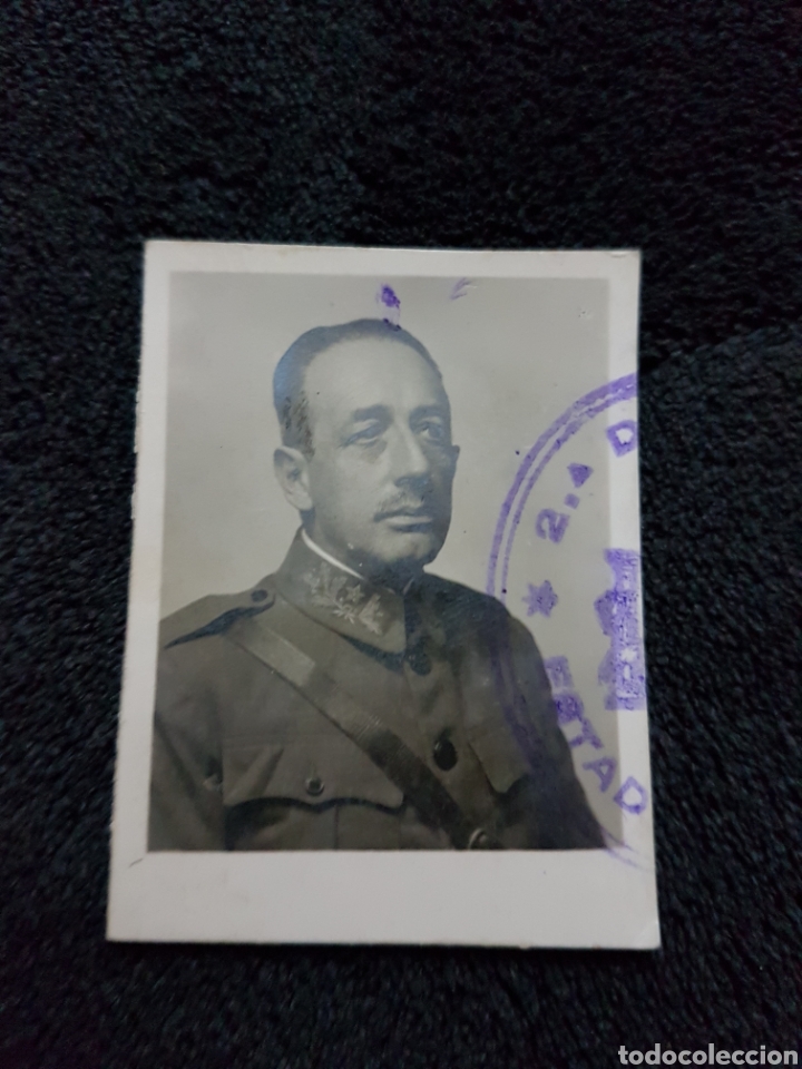 Military Antiques: Foto carnet oficial estado mayor