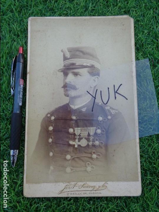 Military Antiques: Fotografia J. A. Suarez y C&ordf;- Habana -Cuba - Retrato de Militar alto rango condecorado - siglo XIX