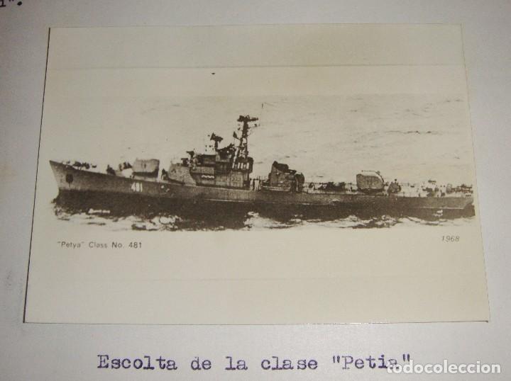 Militaria: Fotograf&iacute;a de tema militar. Escolta de la clase PETIA