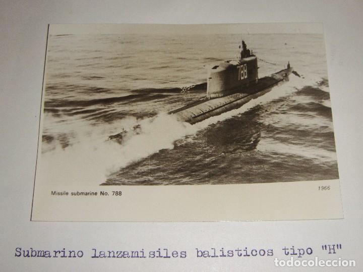 Militaria: Fotograf&iacute;a de tema militar. Submarino lanza-misiles bal&iacute;sticos tipo H