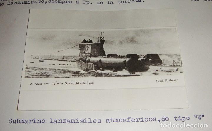 Militaria: Fotograf&iacute;a de tema militar. Submarino lanza-misiles atmosf&eacute;ricos de tipo W