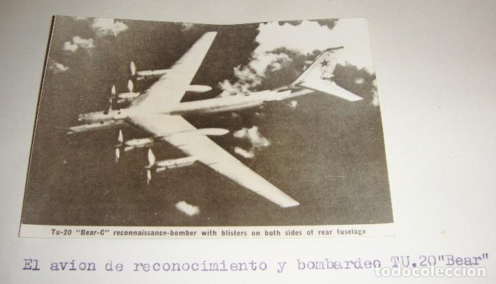 Militaria: Fotograf&iacute;a de tema militar. El avi&oacute;n de reconocimiento y bombardeo TU20 BEAR