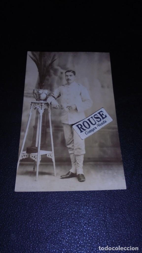 Militaria: ANTIGUA POSTAL FOTOGRAFICA , MILITAR GUERRA DE AFRICA . 14X9 CM.