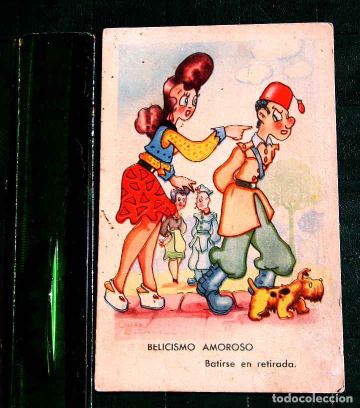 Military Antiques: POSTAL DE REGULARES A&Ntilde;OS 40