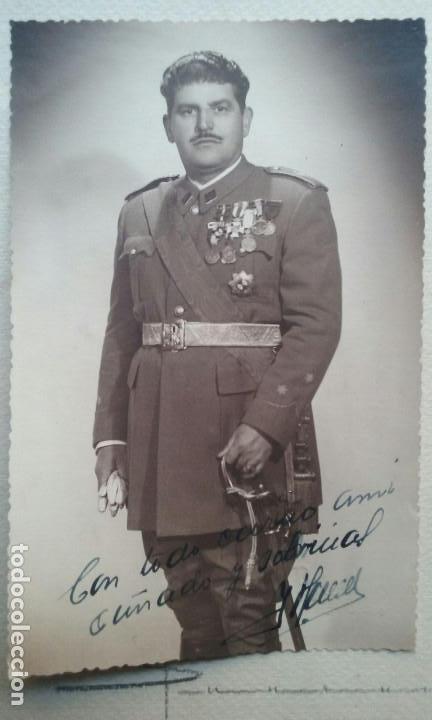 Militaria: Antigua fotograf&iacute;a Capit&aacute;n de Infanteria. Gij&oacute;n.17,6 x 11.4 cm.